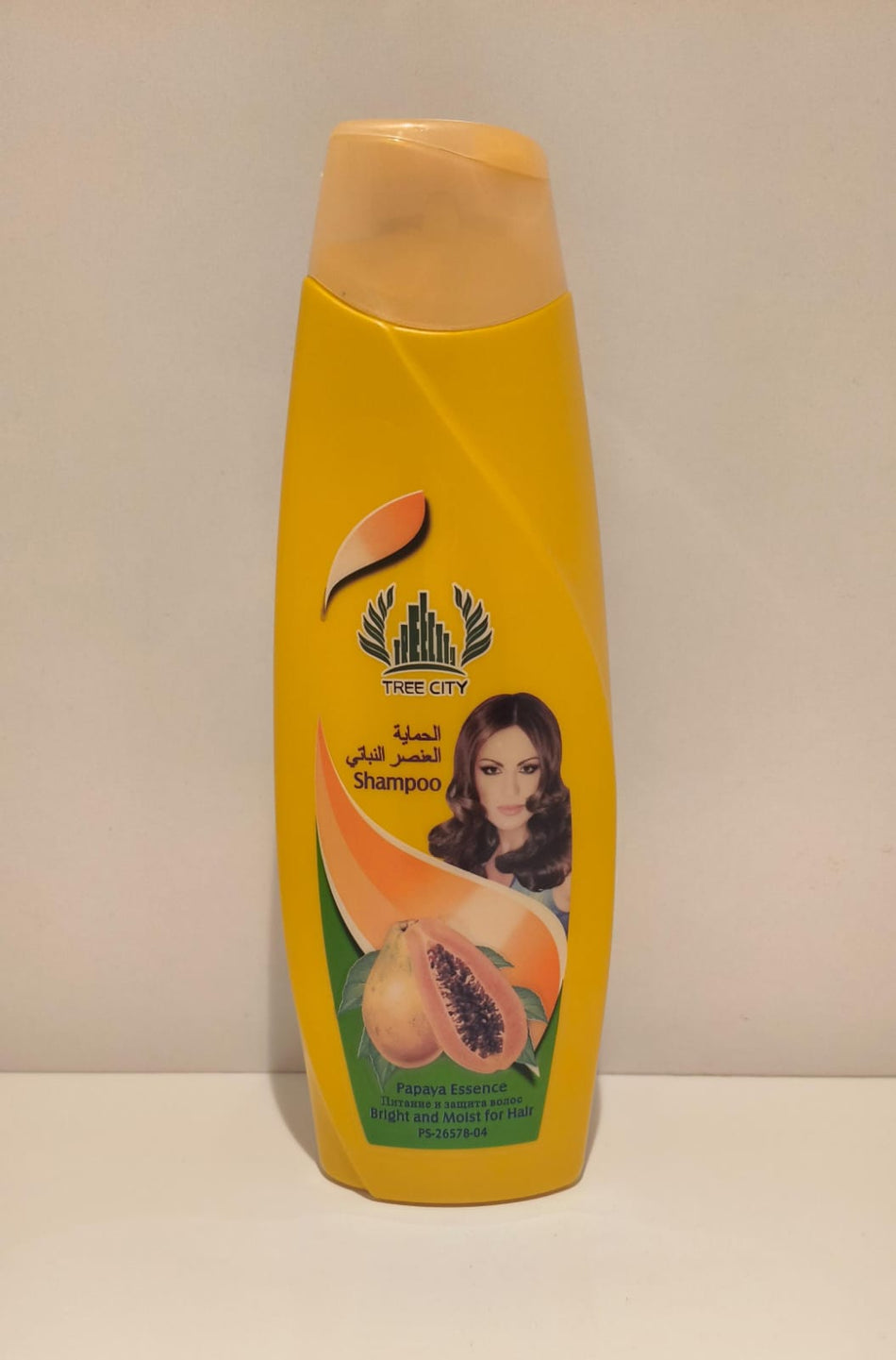 Tree City Papaya Essence Shampoo – Bright & Moist Hydrating Formula for Dry, Damaged & Split Hair (400ml)