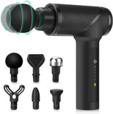 Medcursor Massage Gun Deep Tissue Percussion Muscle Mini Massager for Pain Relief, Handheld Electric Body Massager Sports Portable Super Quiet Brushless Motor, Grey