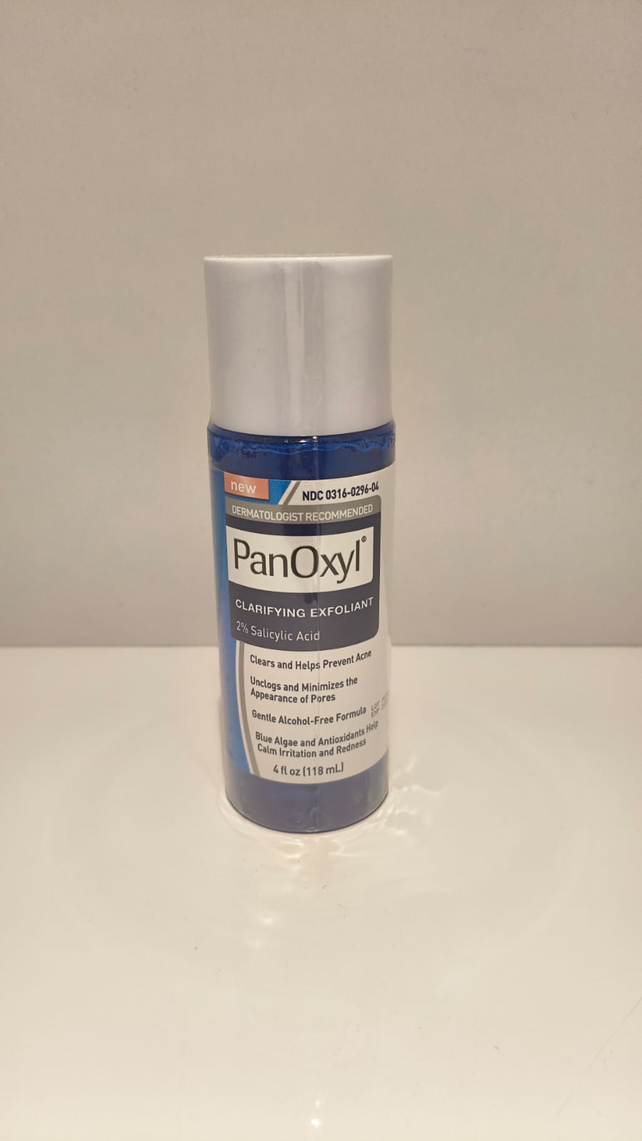 PanOxyl Clarifying Exfoliant 2% Salicylic Acid Liquid – Alcohol-Free Acne Treatment & Pore Minimizer (4 fl oz / 118 mL)