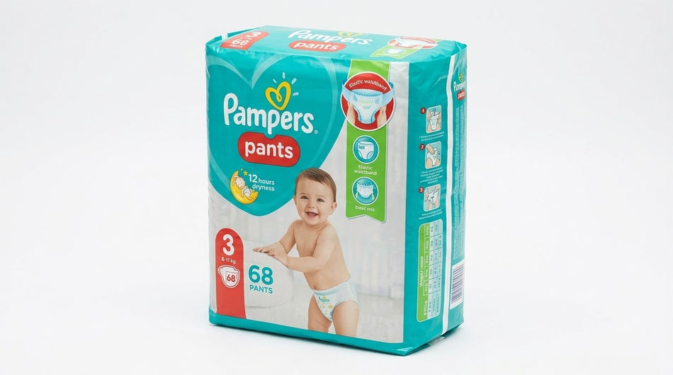 PAMPERS PANTS SIZE 3 (6-11 kg) - PACK OF 68 DIAPERS