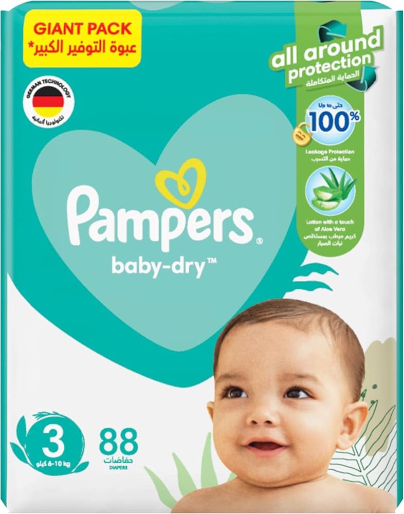 PAMPERS SIZE 3 × 88