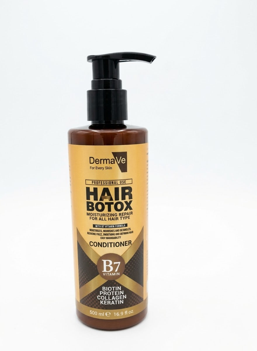 DermaVe Hair Botox Conditioner with Vitamin B7, Biotin, Collagen & Ker ...