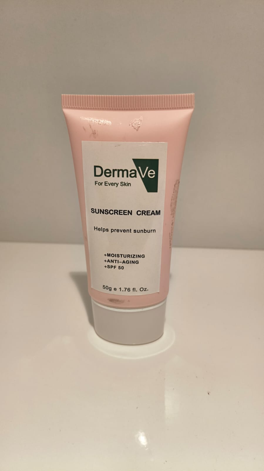 DermaVe SPF 50 Sunscreen Cream - Moisturizing & Anti-Aging Sun Protect ...