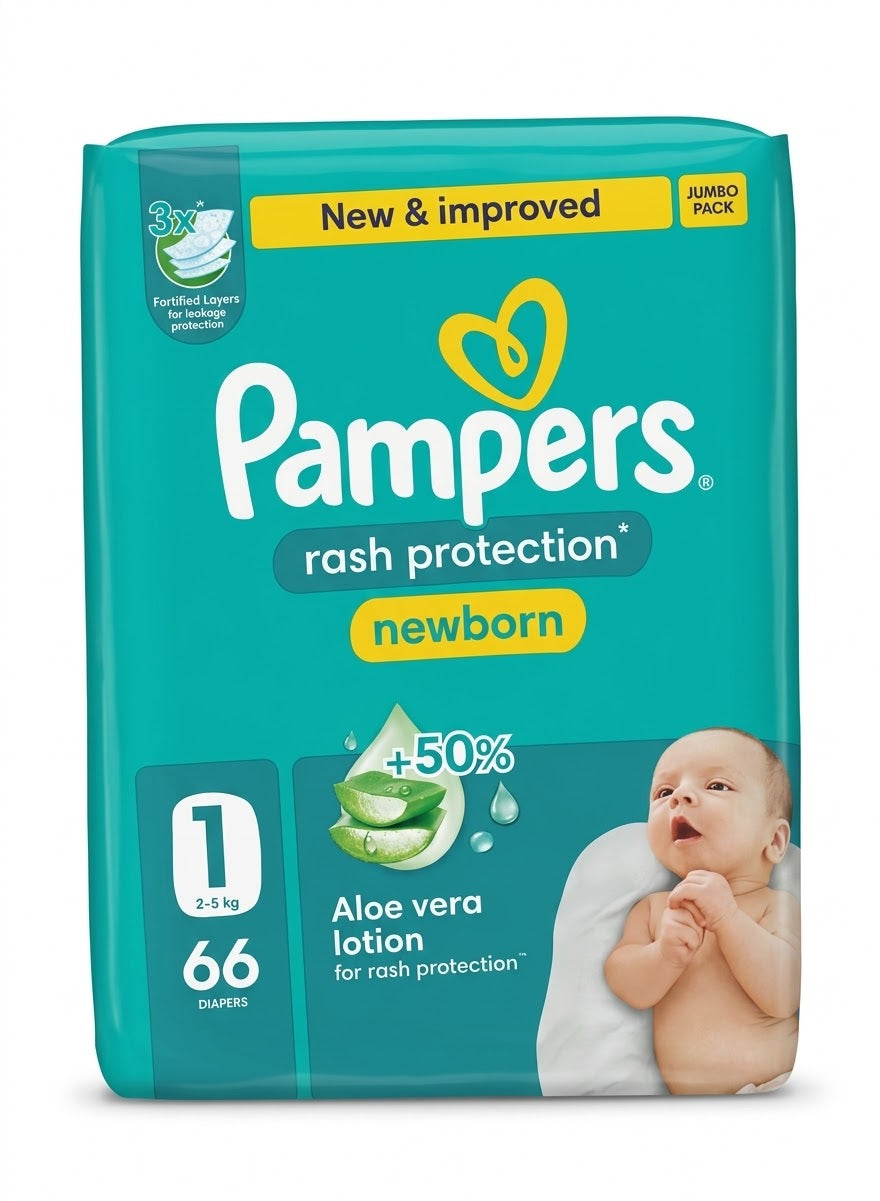 PAMPERS TAPED GP SIZE 1 × 66