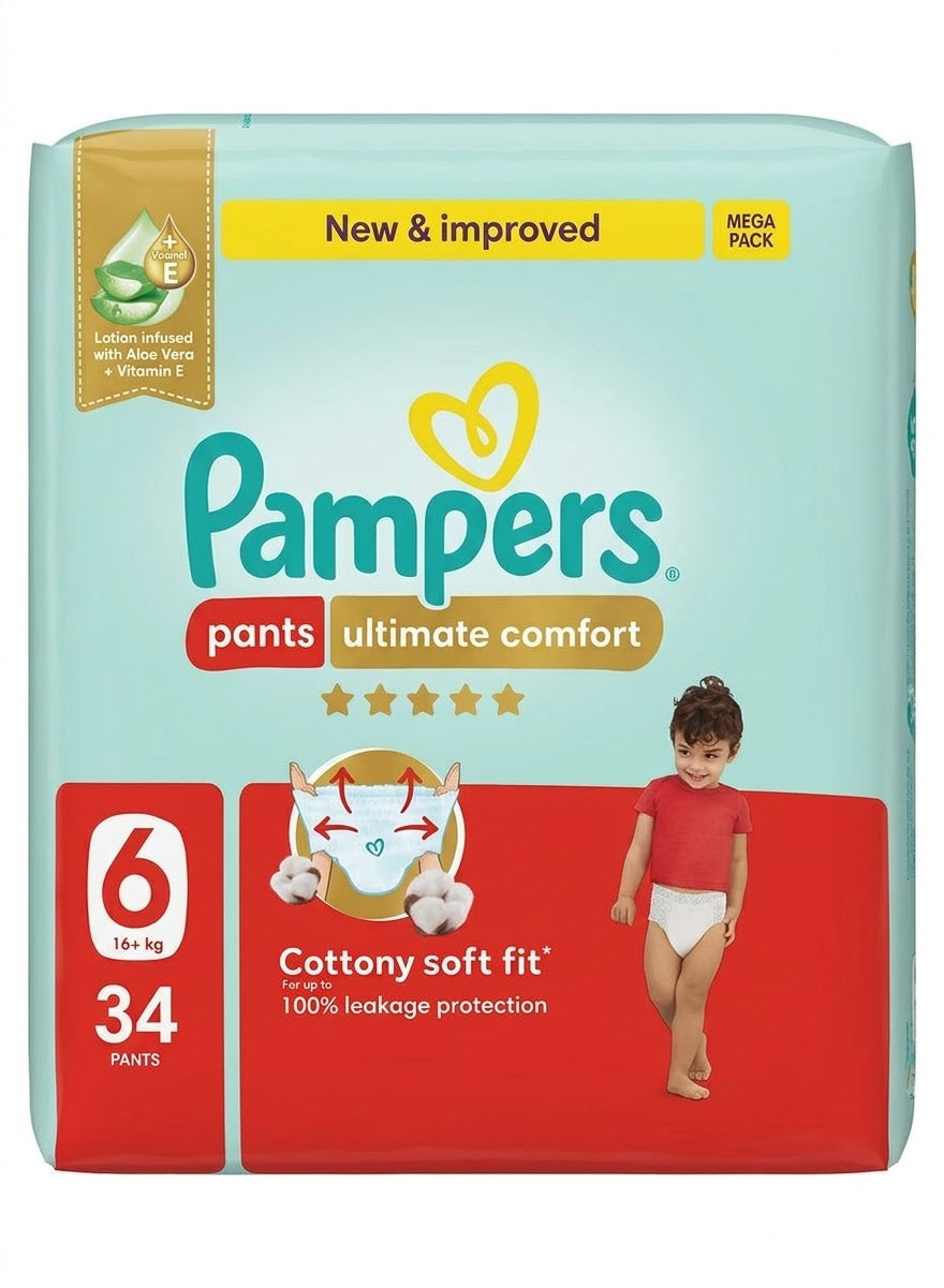 PAMPERS PANTS GP SIZE 6 × 34