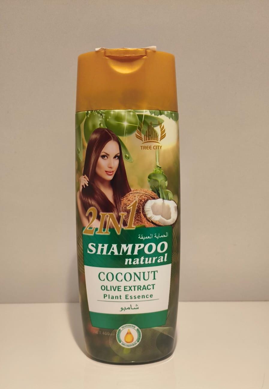 Tree City 2-in-1 Coconut & Olive Extract Natural Hair Shampoo (400ml)