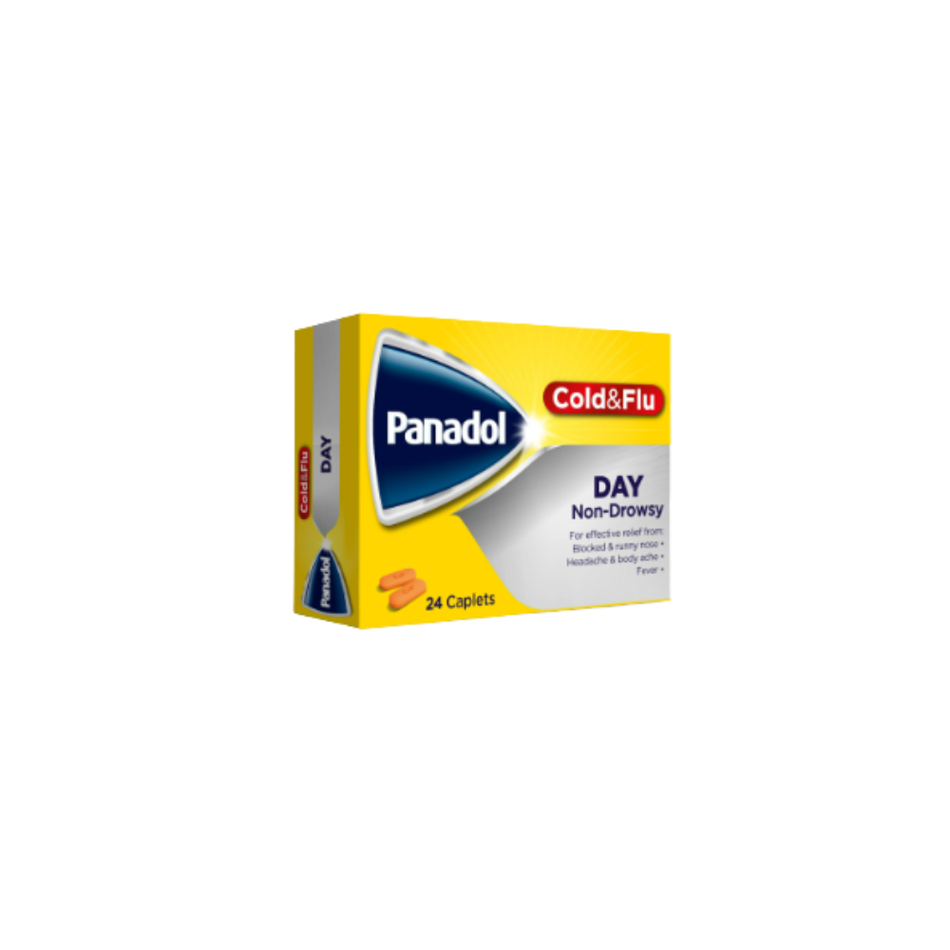 Panadol Cold & Flu Day, Non-Drowsy, 24 Tablets