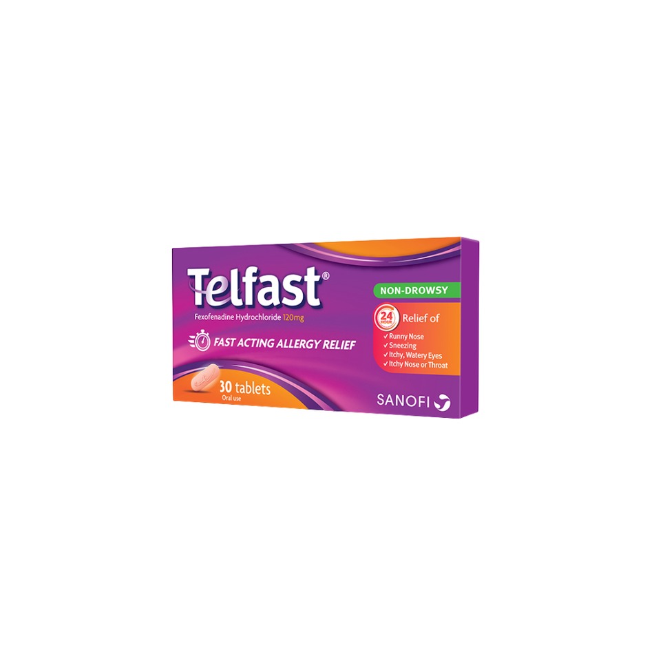 Telfast® 120mg | 30 Tablets | Fast Acting Allergy Relief