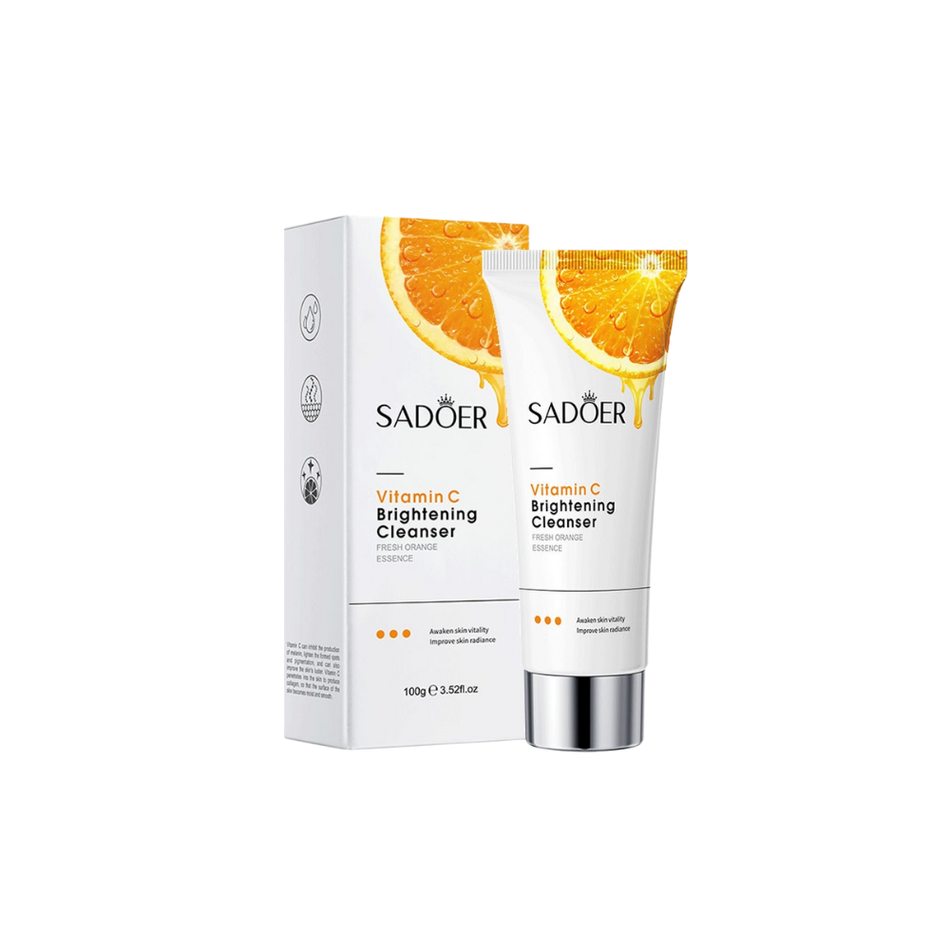 SADOER Vitamin C, Face Wash, Cleanser for Radiant Skin, 100g