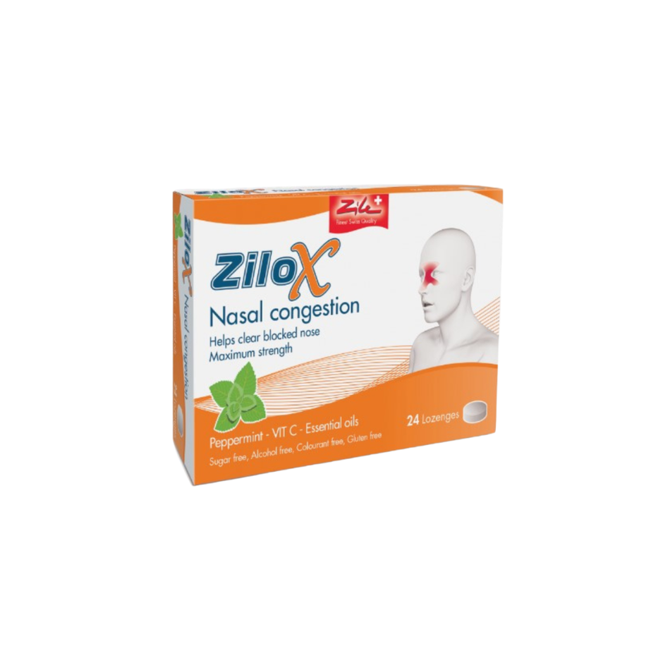 Zilox Nasal Congestion Lozenge 24's