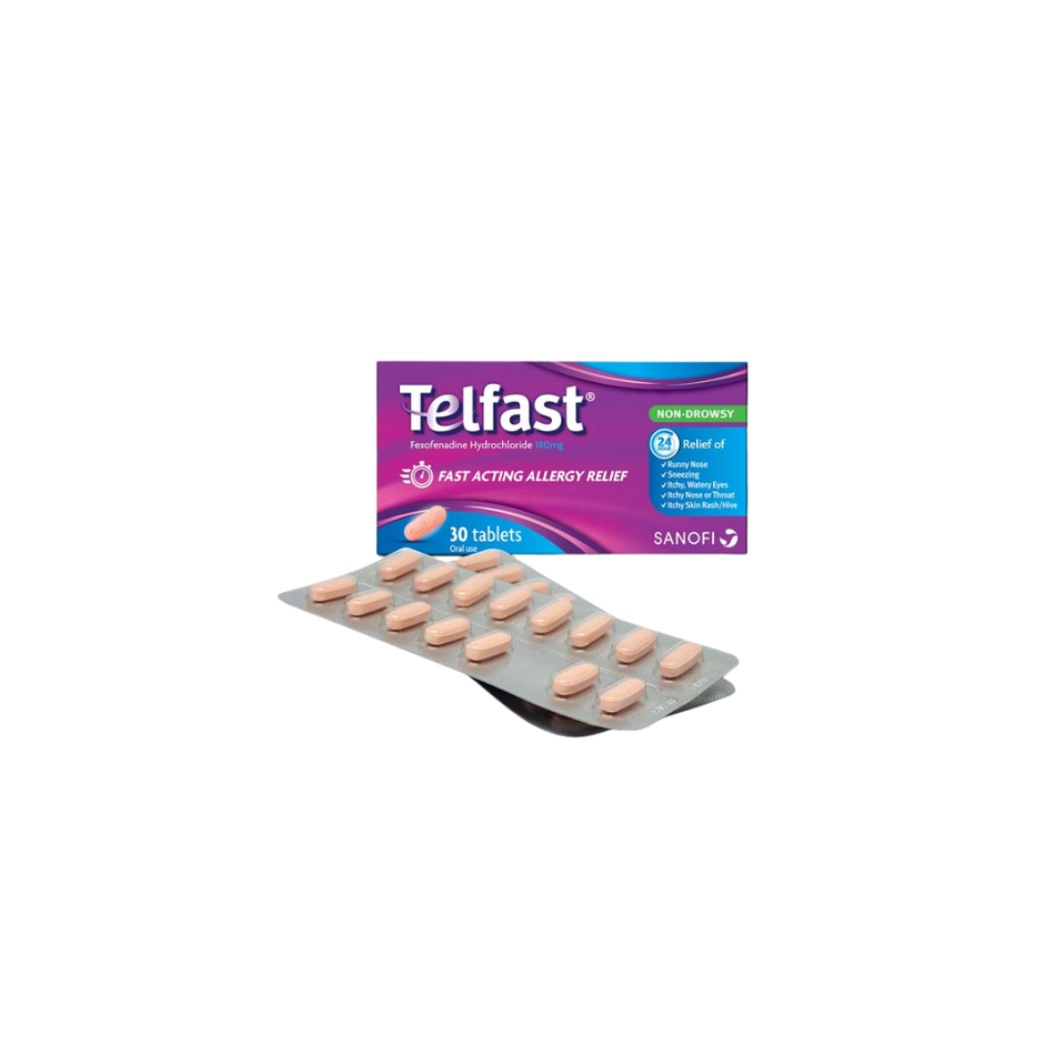 Telfast® 180mg 30 Tablets Fast Acting Allergy Relief
