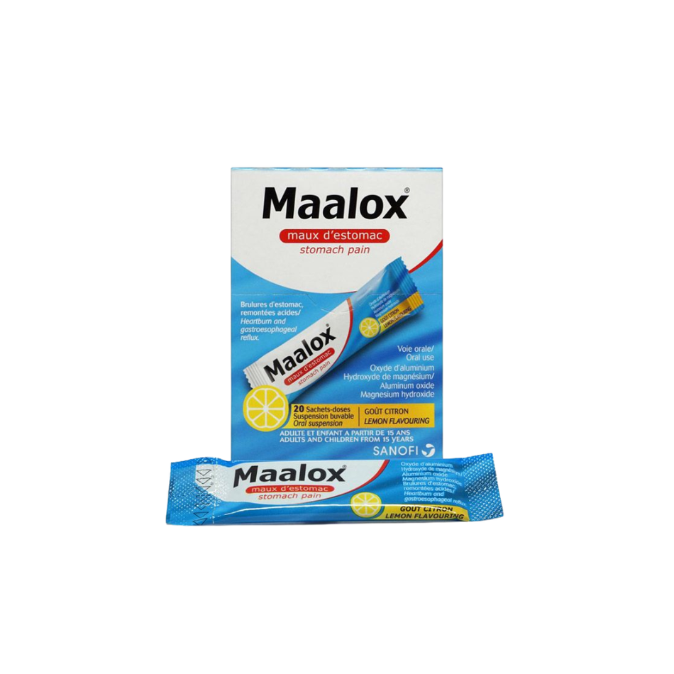 Maalox Liquid for Stomach Pain (20 Sachets, 4.3ml)