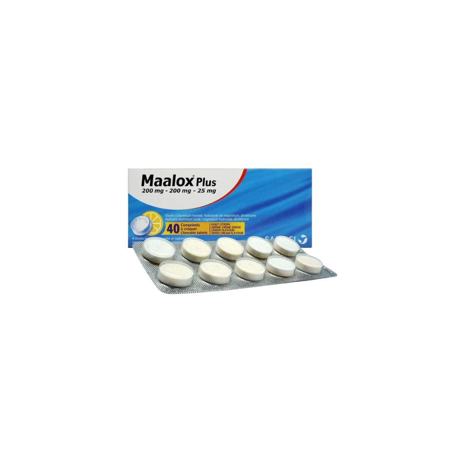 Maalox Plus Chewable Tablets (40's)