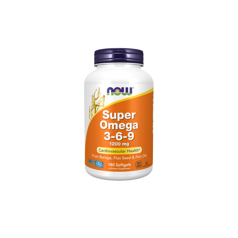 Now Foods Super Omega 3-6-9 1200 Mg, 180 Softgels