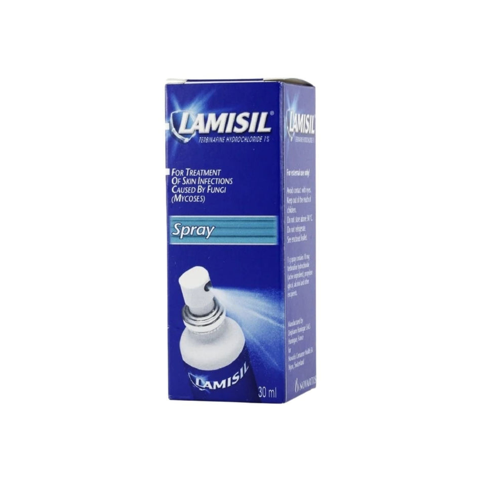 Lamisil Terbinafine 1% Topical Spray For Fungal Skin Infections 30ml