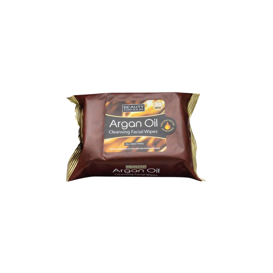 Beauty Formulas Argan Oil Cleansing Facial Wipes 30'S